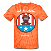 Load image into Gallery viewer, US TRUCKERS - Unisex Tie Dye T-Shirt - spider orange
