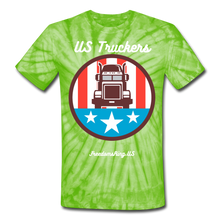 Load image into Gallery viewer, US TRUCKERS - Unisex Tie Dye T-Shirt - spider lime green
