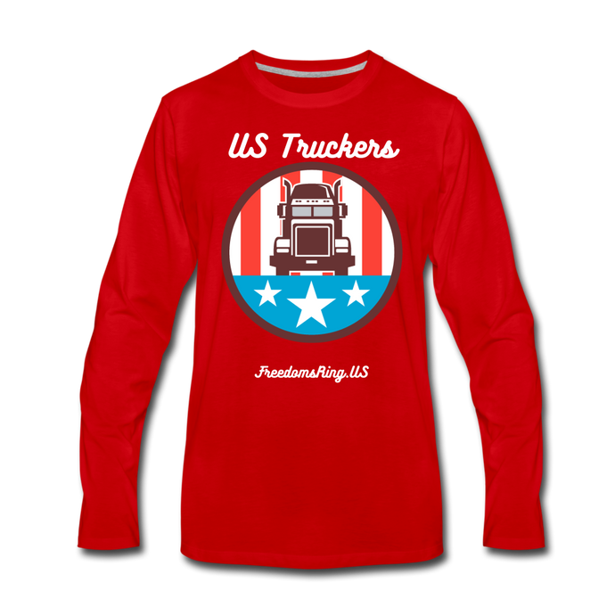 US TRUCKERS - Men's Premium Long Sleeve T-Shirt - red