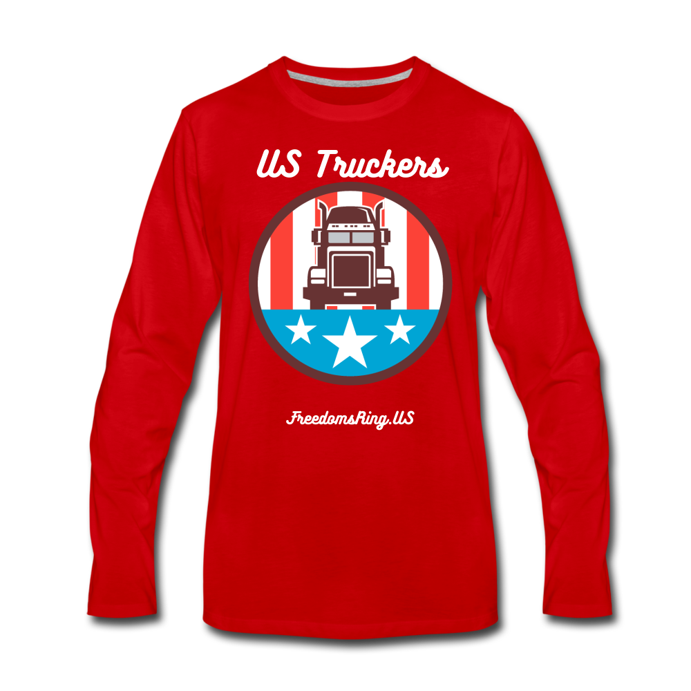 US TRUCKERS - Men's Premium Long Sleeve T-Shirt - red