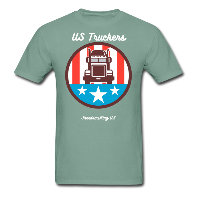 US TRUCKERS - Unisex ComfortWash Garment Dyed T-Shirt - seafoam green