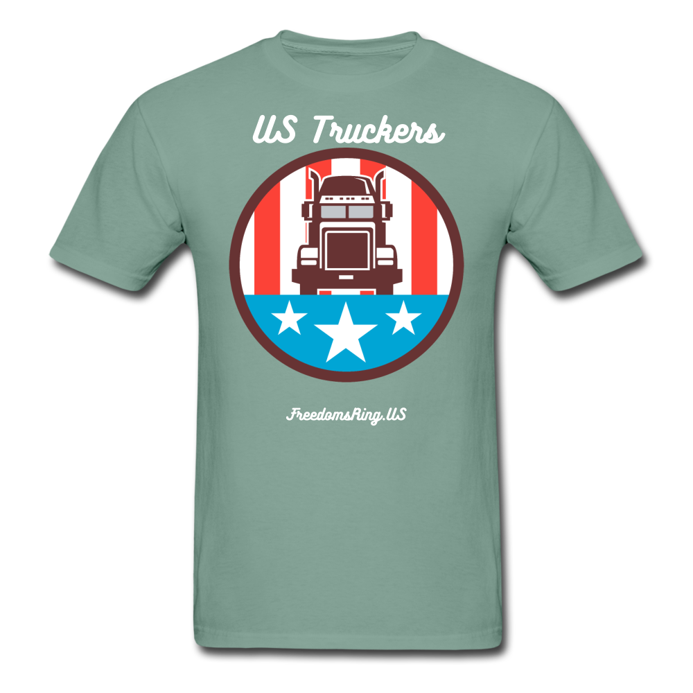 US TRUCKERS - Unisex ComfortWash Garment Dyed T-Shirt - seafoam green