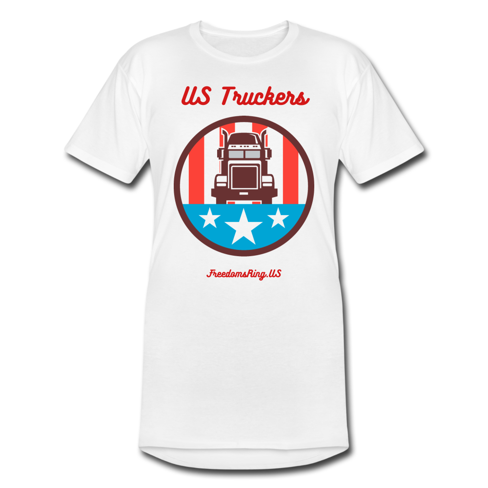 US TRUCKERS - Men’s Long Body Urban Tee - white