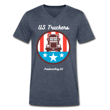 Load image into Gallery viewer, US TRUCKERS - Men&#39;s V-Neck T-Shirt - heather navy
