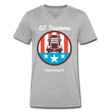 Load image into Gallery viewer, US TRUCKERS - Men&#39;s V-Neck T-Shirt - heather gray
