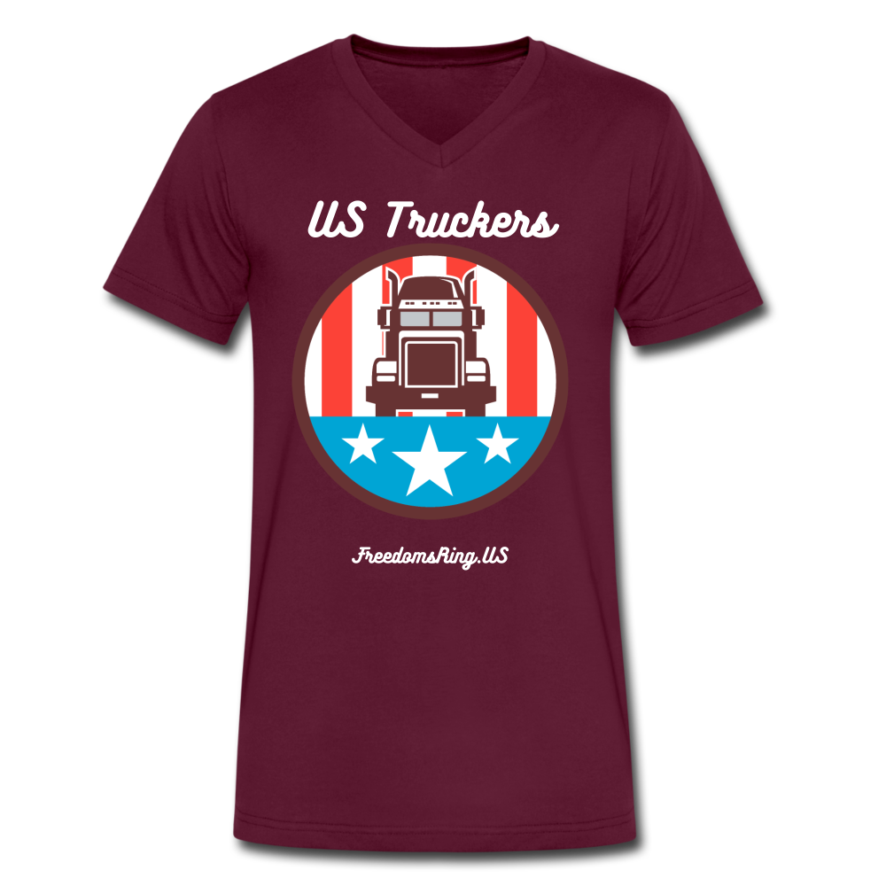 US TRUCKERS - Men's V-Neck T-Shirt - maroon