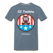 Load image into Gallery viewer, US TRUCKERS - Men&#39;s Premium T-Shirt - steel blue
