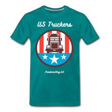 Load image into Gallery viewer, US TRUCKERS - Men&#39;s Premium T-Shirt - teal
