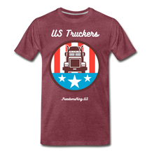 Load image into Gallery viewer, US TRUCKERS - Men&#39;s Premium T-Shirt - heather burgundy
