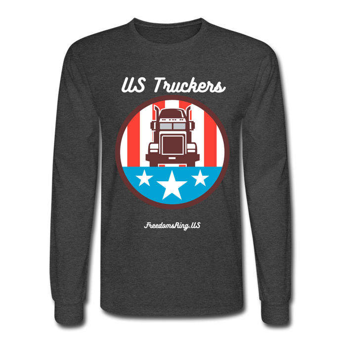 US TRUCKERS - Men's Long Sleeve T-Shirt - heather black