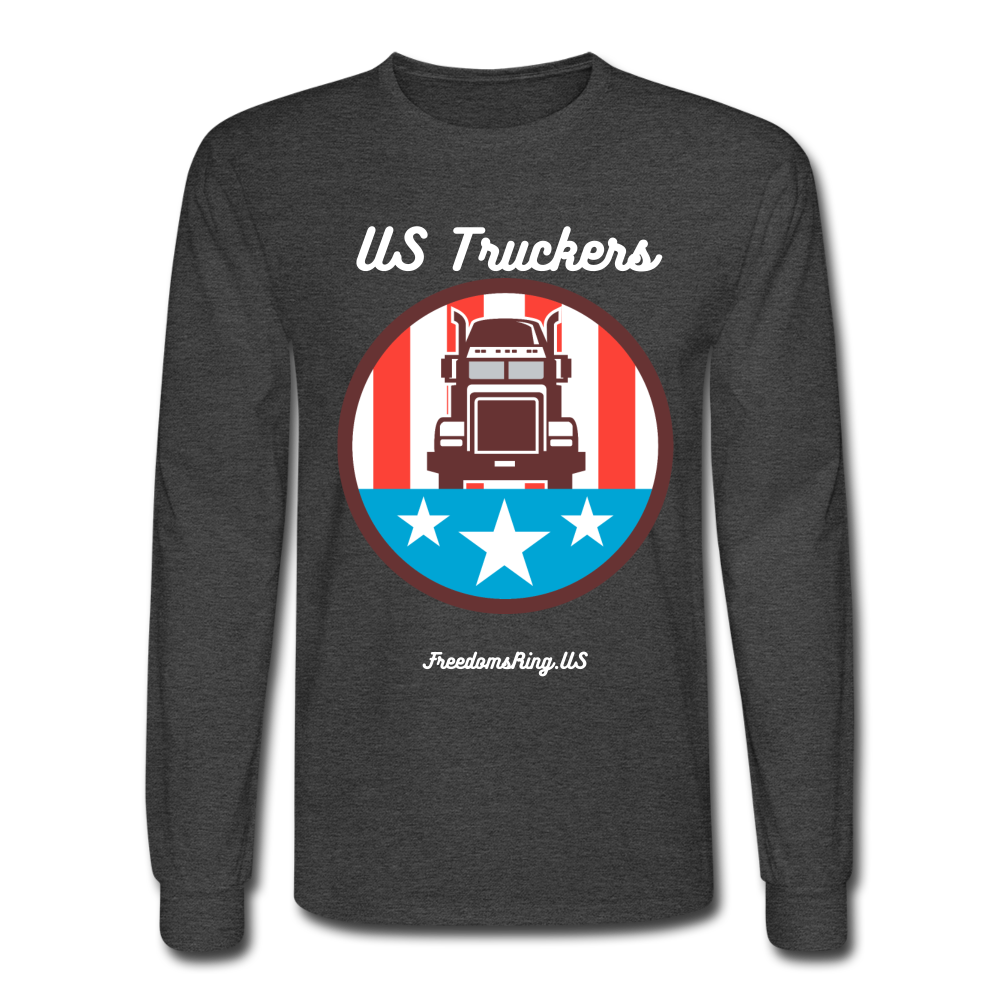 US TRUCKERS - Men's Long Sleeve T-Shirt - heather black