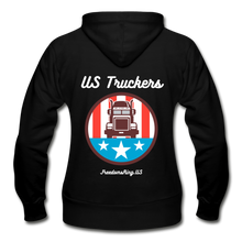 Load image into Gallery viewer, US TRUCKERS - Gildan Heavy Blend Women&#39;s Zip Hoodie - black
