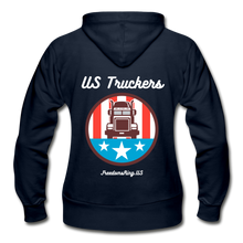 Load image into Gallery viewer, US TRUCKERS - Gildan Heavy Blend Women&#39;s Zip Hoodie - navy
