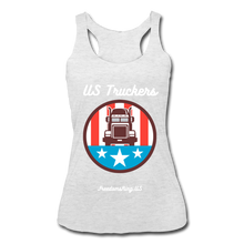 Load image into Gallery viewer, US TRUCKERS - Women’s Tri-Blend Racerback Tank - heather white
