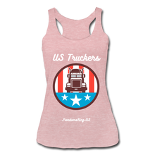 Load image into Gallery viewer, US TRUCKERS - Women’s Tri-Blend Racerback Tank - heather dusty rose
