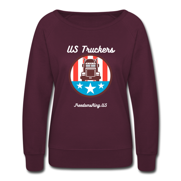 US TRUCKERS - Women’s Crewneck Sweatshirt - plum