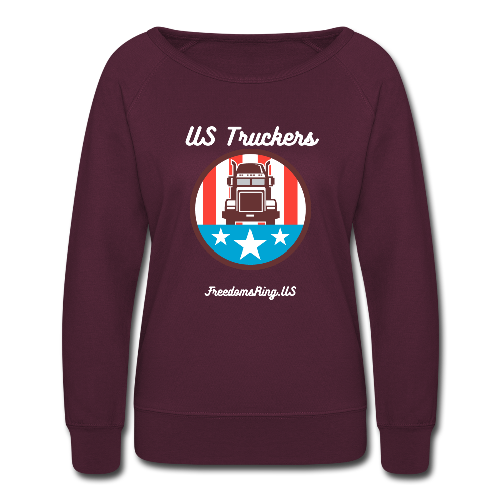 US TRUCKERS - Women’s Crewneck Sweatshirt - plum