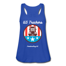 Load image into Gallery viewer, US TRUCKERS - Women&#39;s Flowy Tank Top by Bella - royal blue
