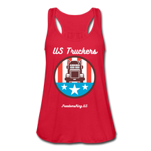 Load image into Gallery viewer, US TRUCKERS - Women&#39;s Flowy Tank Top by Bella - red
