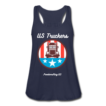 Load image into Gallery viewer, US TRUCKERS - Women&#39;s Flowy Tank Top by Bella - navy
