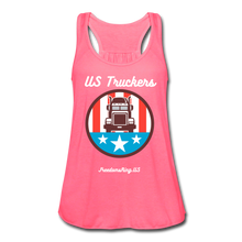 Load image into Gallery viewer, US TRUCKERS - Women&#39;s Flowy Tank Top by Bella - neon pink
