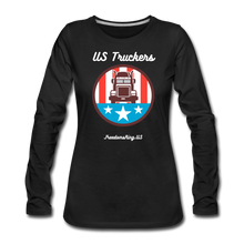 Load image into Gallery viewer, US TRUCKERS - Women&#39;s Premium Long Sleeve T-Shirt - black
