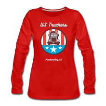 Load image into Gallery viewer, US TRUCKERS - Women&#39;s Premium Long Sleeve T-Shirt - red
