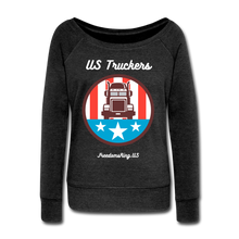 Load image into Gallery viewer, US TRUCKERS - Women&#39;s Wideneck Sweatshirt - heather black
