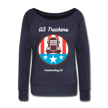 Load image into Gallery viewer, US TRUCKERS - Women&#39;s Wideneck Sweatshirt - melange navy
