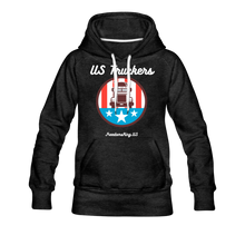 Load image into Gallery viewer, US TRUCKERS - Women’s Premium Hoodie - charcoal gray
