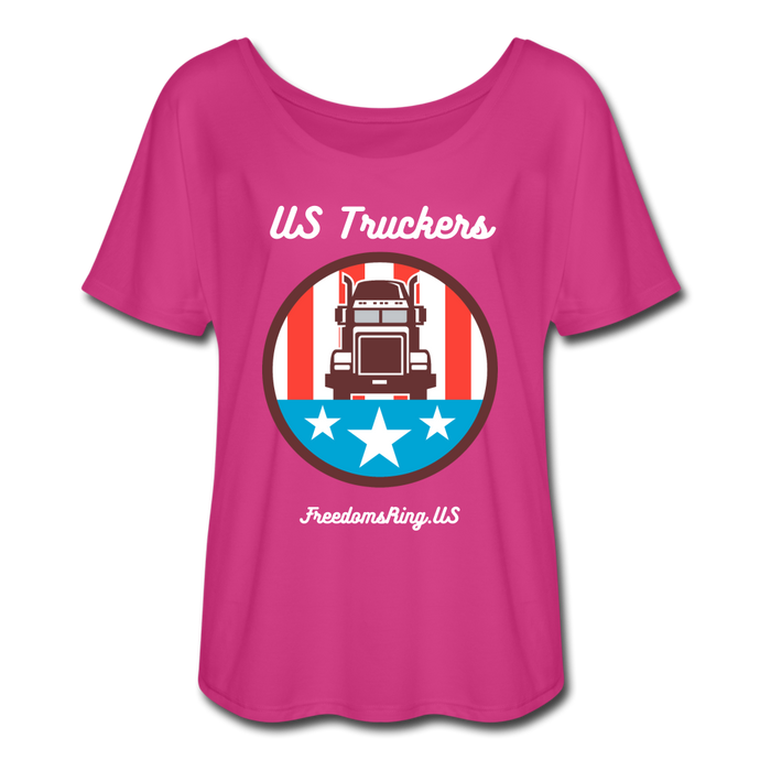 US TRUCKERS - Women’s Flowy T-Shirt - dark pink