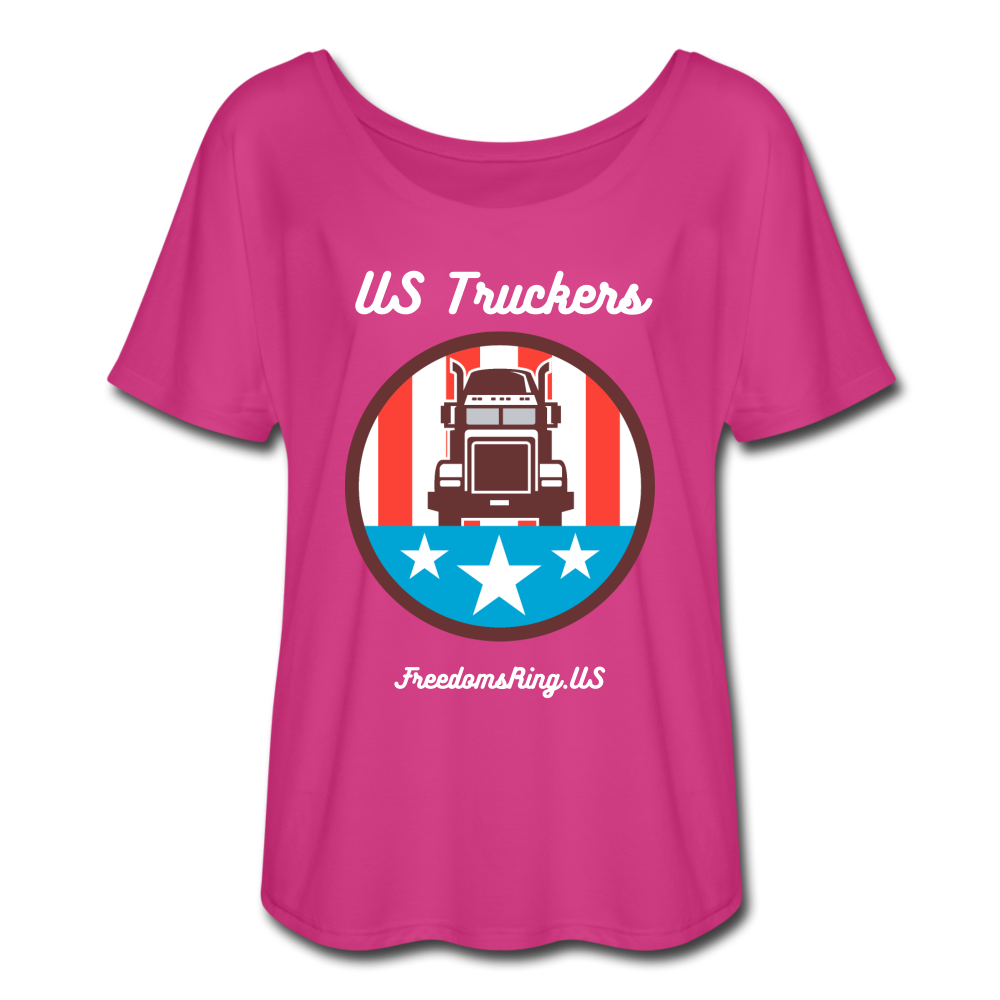 US TRUCKERS - Women’s Flowy T-Shirt - dark pink