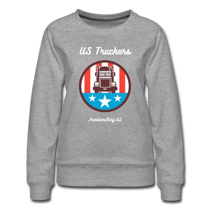 US TRUCKERS - Women’s Premium Sweatshirt - heather gray