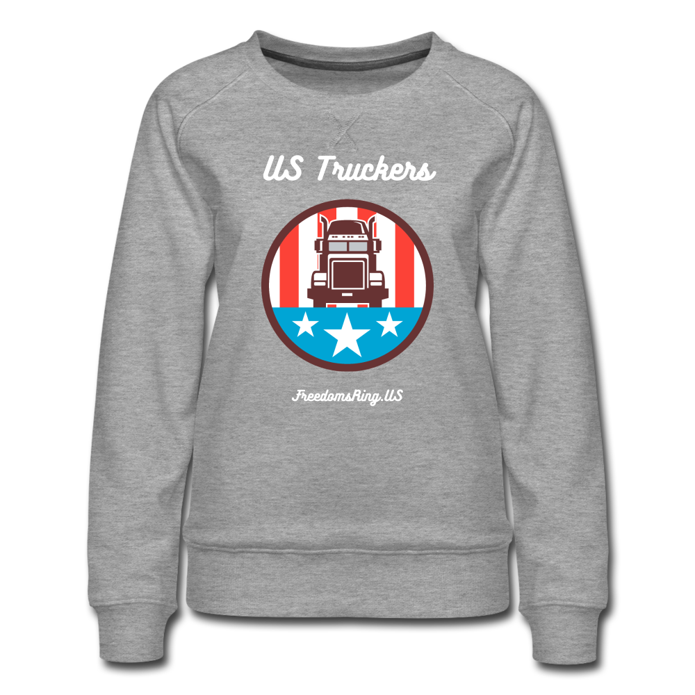 US TRUCKERS - Women’s Premium Sweatshirt - heather gray