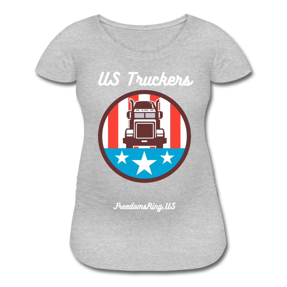 US TRUCKERS - Women’s Maternity T-Shirt - heather gray