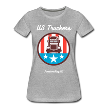 Load image into Gallery viewer, US TRUCKERS - Women’s Premium T-Shirt - heather gray
