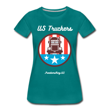 Load image into Gallery viewer, US TRUCKERS - Women’s Premium T-Shirt - teal
