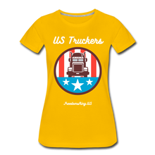 Load image into Gallery viewer, US TRUCKERS - Women’s Premium T-Shirt - sun yellow
