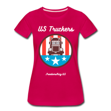 Load image into Gallery viewer, US TRUCKERS - Women’s Premium T-Shirt - dark pink
