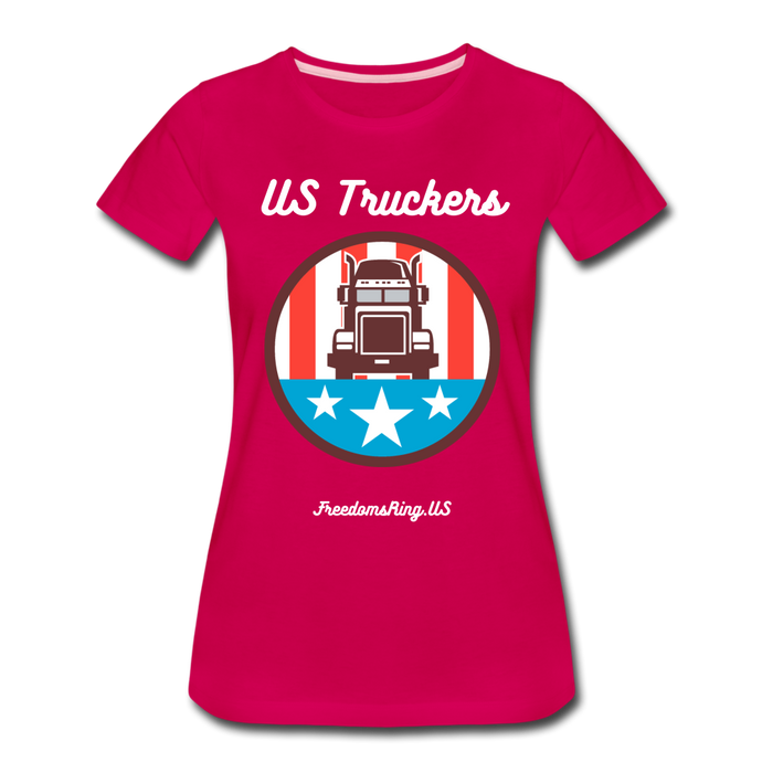 US TRUCKERS - Women’s Premium T-Shirt - dark pink