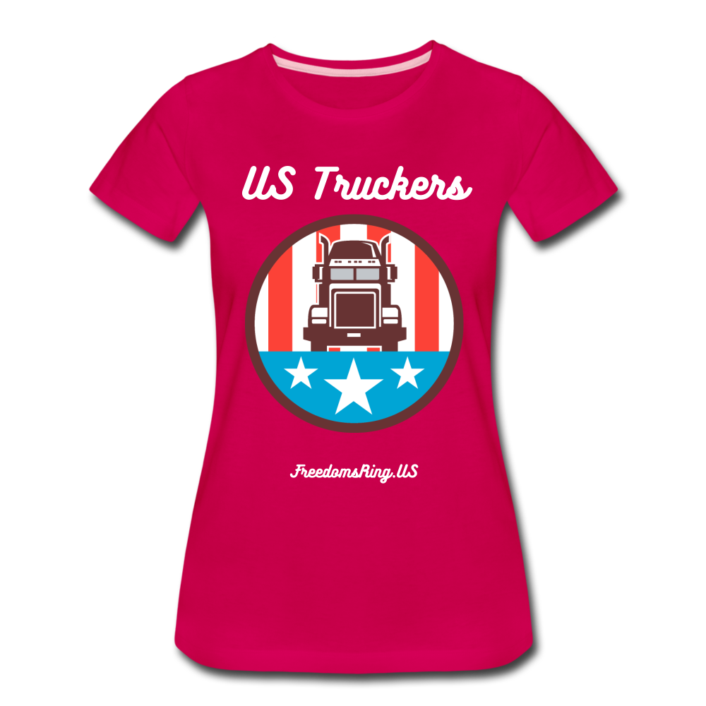 US TRUCKERS - Women’s Premium T-Shirt - dark pink