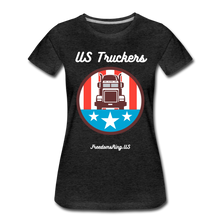 Load image into Gallery viewer, US TRUCKERS - Women’s Premium T-Shirt - charcoal gray
