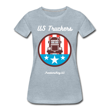 Load image into Gallery viewer, US TRUCKERS - Women’s Premium T-Shirt - heather ice blue
