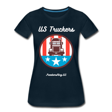 Load image into Gallery viewer, US TRUCKERS - Women’s Premium T-Shirt - deep navy
