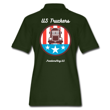 Load image into Gallery viewer, US TRUCKERS - Women&#39;s Pique Polo Shirt - forest green
