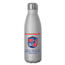 Load image into Gallery viewer, Superstore for Deplorables - Insulated Stainless Steel Water Bottle - silver glitter
