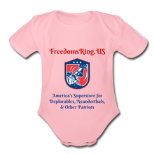 Load image into Gallery viewer, SUPERSTORE FOR DEPLORABLES - Organic Short Sleeve Baby Bodysuit - light pink
